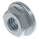 SERATED FLANGE NUT M6